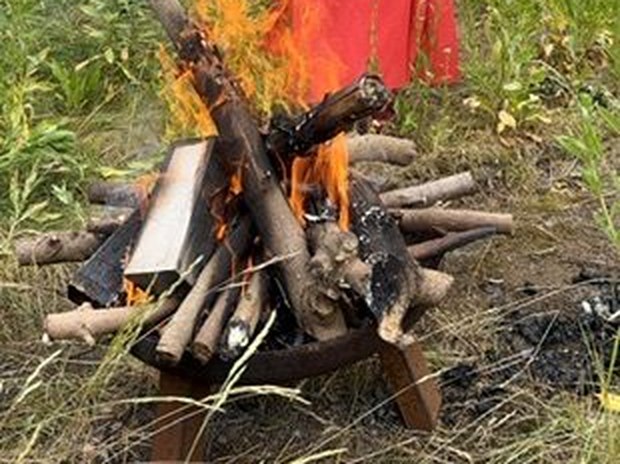 Das Ritualfeuer beim Jahreskreisfest